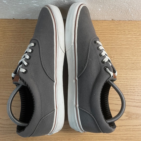 Vans Doheny Shoes Mens 9 Grey w Brown Leather Tongue & Tag Low Top Lace Up HTF - Picture 6 of 12